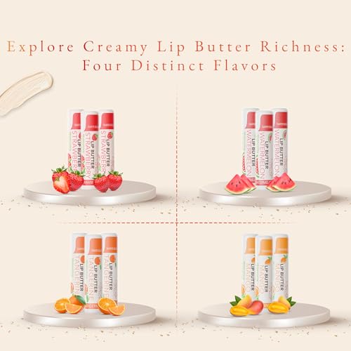 CHAP-LIP Original Lip Balm Hydrating Bulk Chap Stick with Fruit Flavors, Coconut Oil, and Cocoa Butter - Lip Therapy Pack for Men and Women - Gift Set Made in the USA, 24 Pack