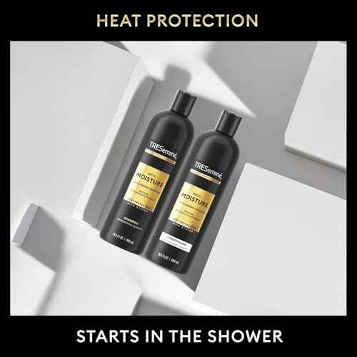TRESemm? Shampoo and Conditioner Set, Rich Moisture with Hyaluronic Acid ? Vitamin-Enriched Hair Products for Dry Hair, Curly, All Hair Types, 16.5 Oz Ea