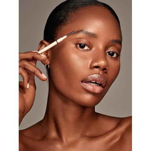 SHEGLAM Insta-Fill Eyebrow Pencil Long Lasting Non-Sticky Sweatproof Matte Eye Brow Pen Makeup-Dark brown