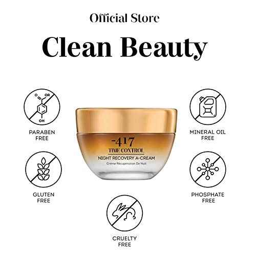 -417 Dead Sea Cosmetics Time Control Night Recovery A Cream & Face Moisturizer, Wrinkle Recovery Anti-Aging Face Cream