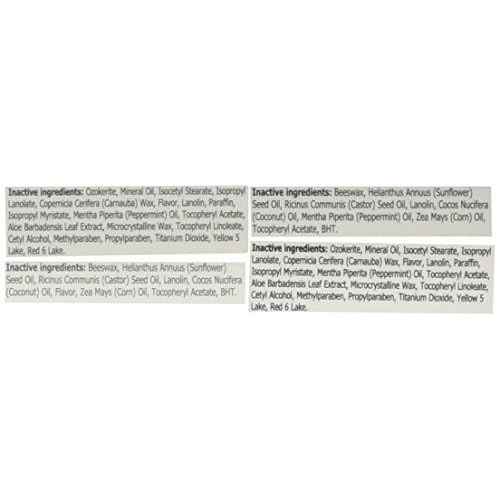 BALMSHOT Lip Balm - Multipack of four (4) BALMSHOT SPF 15 Lip Balms