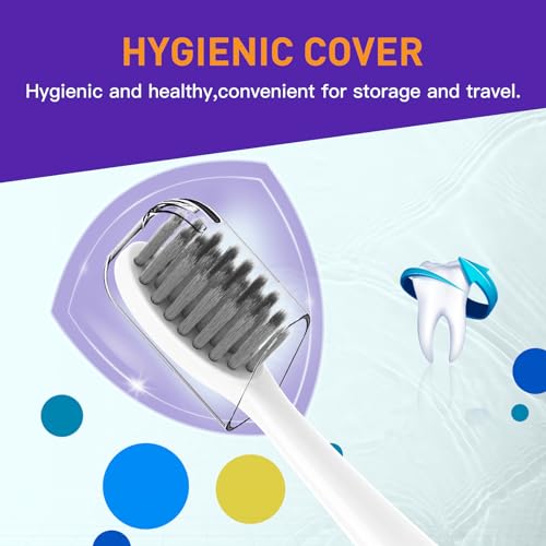 Toothbrush Heads Replacement Compatible with PRO-SYS VarioSonic V200M Electronic Toothbrush, White