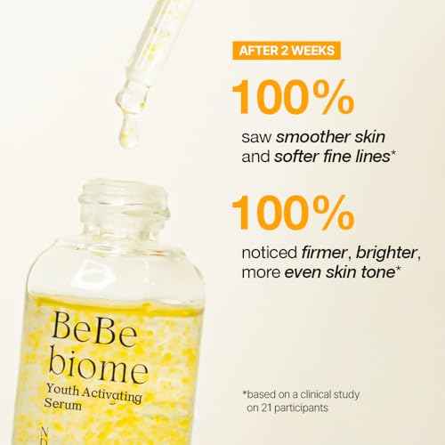 NDP Microbiome Ampoule Serum | Bebebiome Postbiotics for Antiaging, Youth Activating, Beta-Carotene, Wrinkle Care, Korean Skincare (30ml / 1.01 Fl oz)