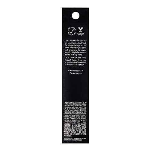 e.l.f. Lash Beats Mascara, Defining & Lengthening Formula for Mega Long Lashes, Creates Natural-Looking Long & Defined Lashes, Black