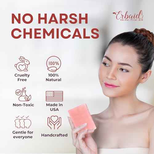 Calamine Soap Bar for Itching ? All Natural Instant Itch Relief ? Calming Calamine Soap for Itchy Skin, Insect Bite, Eczema, Poison Ivy Rash, Chicken Pox ? Pure Raw Anti-Itch Body Wash Made in USA