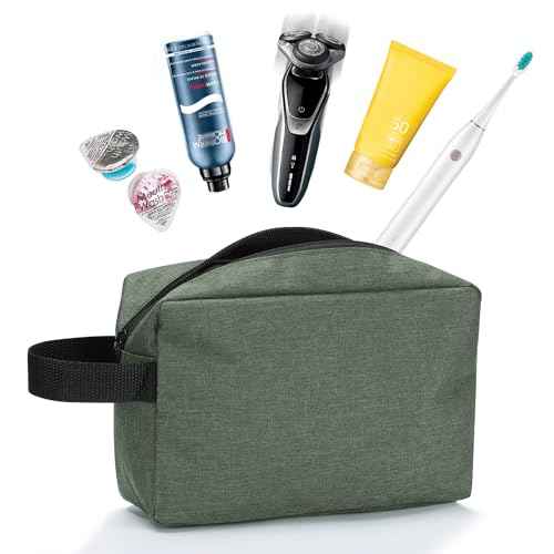 Etercycle Toiletry Bag for Men, Portable Travel Toiletry Organizer Bag,Shaving Bag for Toiletries Accessories (Army Green)