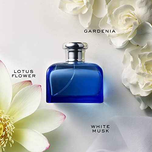 RALPH LAUREN FRAGRANCES - Blue - Eau De Toilette - Women's Perfume - Fresh & Floral - With Gardenia, Jasmine, and Lotus Flower - Medium Intensity