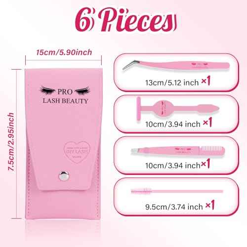 Lash Applicator Tool DIY Eyelash Extension Tweezers Kit Eyelash Applicator Tool (3 pcs)