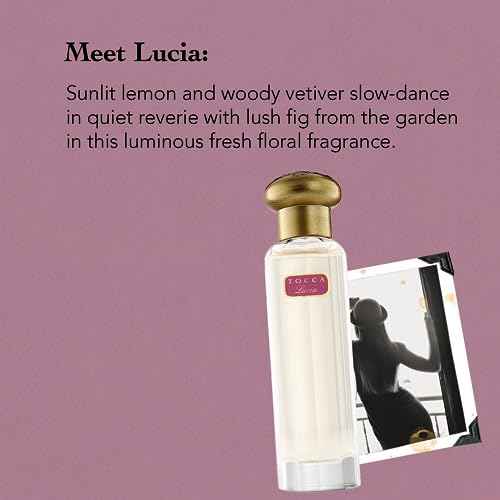 Tocca Lucia Women's Perfume, 0.68 oz. (20 ml) - Fresh Floral Fragrance Featuring Italian Lemon, Fig and Vetiver
