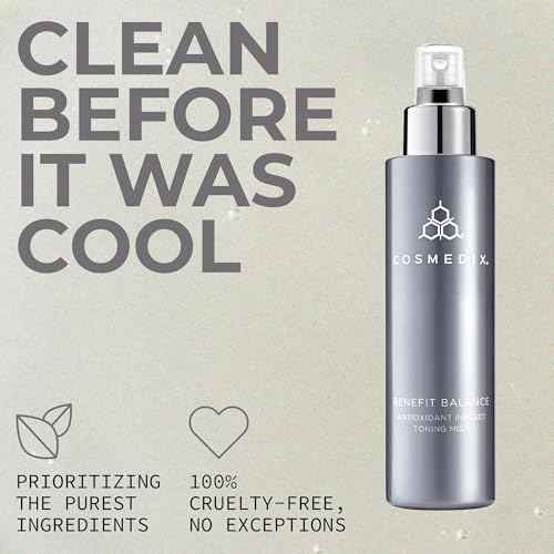 COSMEDIX Benefit Balance Toner for Face - Ultra-Nourishing & Hydrating Facial Toner Face Mist for Fine Lines & Wrinkles - Deep Cleansing Facial Skin Care for Moisturized, Radiant-Looking Skin