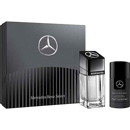 Mercedes Benz Select Giftset - EDT Spray and Deodorant Men for Everyday Wear - Alcohol-Free Deodorant Stick - Woody Amber Mens Cologne - 2 pc
