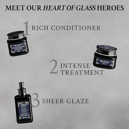 Davines Heart Of Glass Rich Conditioner For Blonde Care, Intense Nourishment And Fortifying Action For Natural And Cosmetically Treated Hair