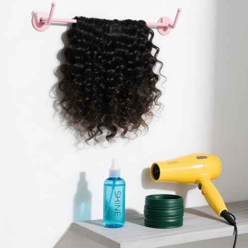 Savasana 12A Human Hair Bundles 18 20 22 Inch 3 Deep Wave Bundles, 100% Unprocessed Brazilian Virgin Human Hair Raw Hair Quick Weave Installation Real Human Hair for Women Natural Black