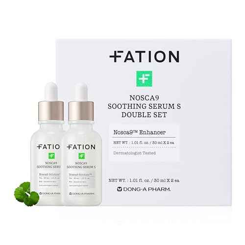 NOSCA9 Soothing Serum S - Rapid Hydrating Calming Serum with 5-Layer Ceramide Complex &Fresh Centella Asiatica, Advanced Barrier Repair for Sensitive Skin Korean Skin Care (2.02 Fl Oz (Pack of 2))