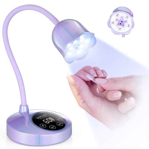 SAVILAND Advanced 30W UV Nail Lamp: Purple Gel Nail Lamp Cordless U V Light for Gel Nails Smart Sensor LED Flash Cure Lamp lampara led para u?as Profesional Gooseneck 8S Fast Cure Nail Salon Manicure