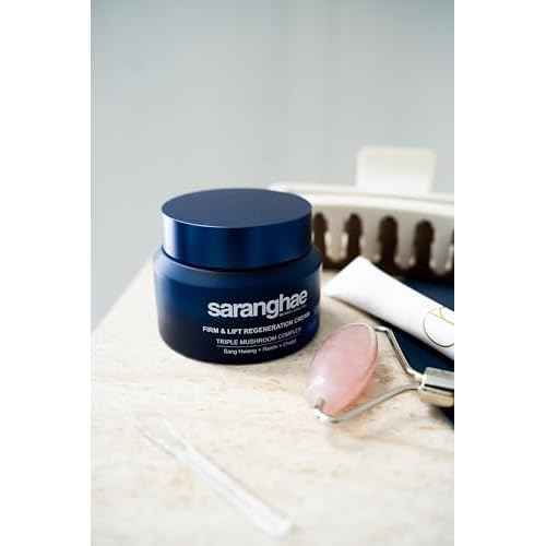 Saranghae Hydrating Moisturizer Face Cream for Soft, Smooth Skin, Face Moisturizer for Dry Skin, with Triple Mushroom Complex: Reishi + Chaga + Sang Hwang along with Hyaluronic Acid - 2.02 oz