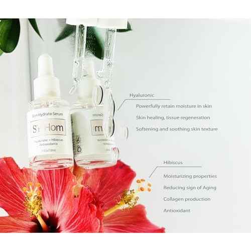 Skin Hydrate Serum, Hyaluronic and Hibiscus + Antioxidants