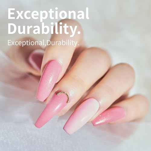 krofaue Natural Acrylic Nail Tips - 600PCS Half Cover Coffin False Nails 12 Size with Box for Salon and Home DIY