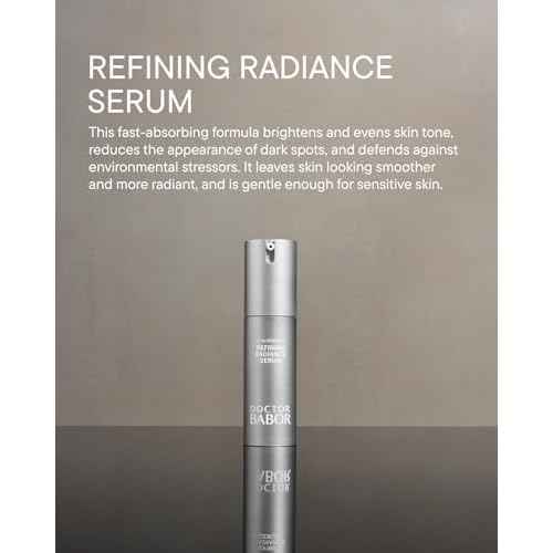 DOCTOR BABOR Refining Radiance Serum with Vitamin C, Hyaluronic Acid and Vitamin E, Skin Care For Smooth Plump Skin, Radiant and Even Complexion, 1 oz