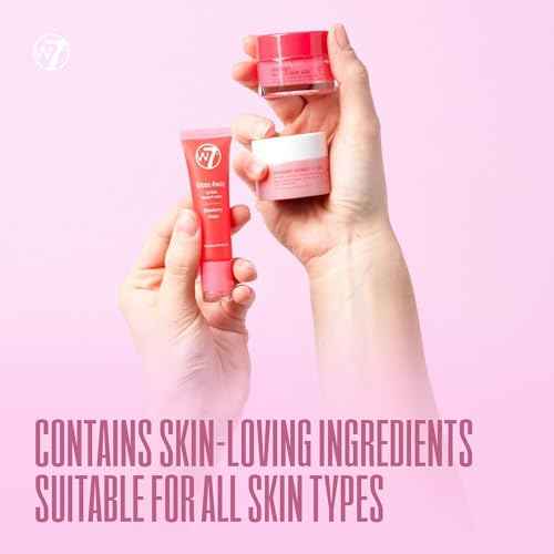W7 Sweet Dreams Lip Care Gift Set - Overnight Mask, Balm & Scrub - Strawberry