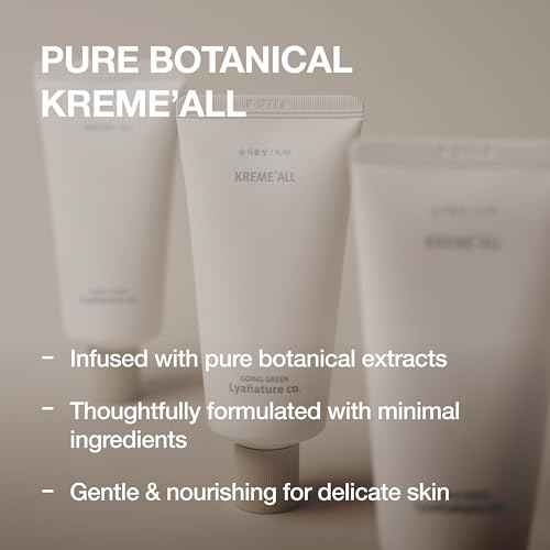 KREME' ALL ? Korean Organic Face Cream & Lotion, All-in-One Moisturizer for Dry Skin, Deep Hydration, Nourishing & Soothing Care, Non-Toxic Skincare (2.82 fl oz / 80g)