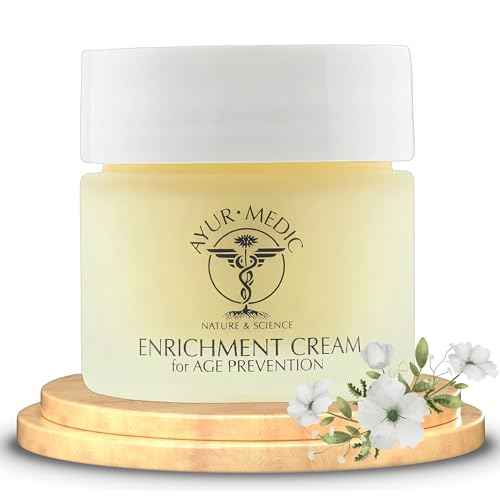 Ayur-Medic Nature and Science Enrichment Cream ? 2 oz Mature, Devitalized, and Sun-Damaged Skin. Contains Palmitoyl Tripeptide-5, CoQ, 10 Plus Ingredients to Deeply Moisturize Skin