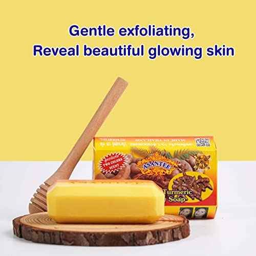 ASANTEE Tamarind and Turmeric with Honey Cleansing Soap Pack of 6
