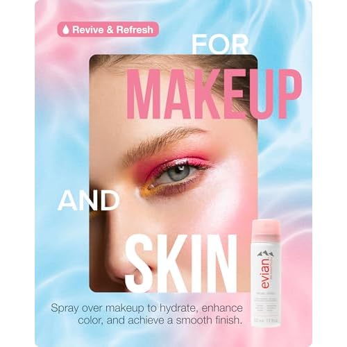 Evian Facial Spray Weekender Kit - Hydrating Mineral Water Mist for Face & Skin - Refreshes Makeup, Sets, & Tones - Travel-Friendly Size for Weekend Hydration and Skincare Essentials