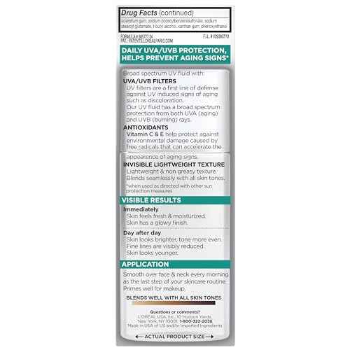 L'Oreal Paris Bright Reveal Broad Spectrum Daily SPF 50 UV Lotion, 1.7 fl oz + Moisturizer Sample