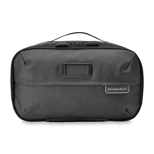 Briggs & Riley Expandable Essentials Kit - Toiletry Travel Bags for Women & Men, Organizer for Vacation, Compact Dopp Kit for Bathroom Accessories, Makeup, & Skincare - Baseline Collection