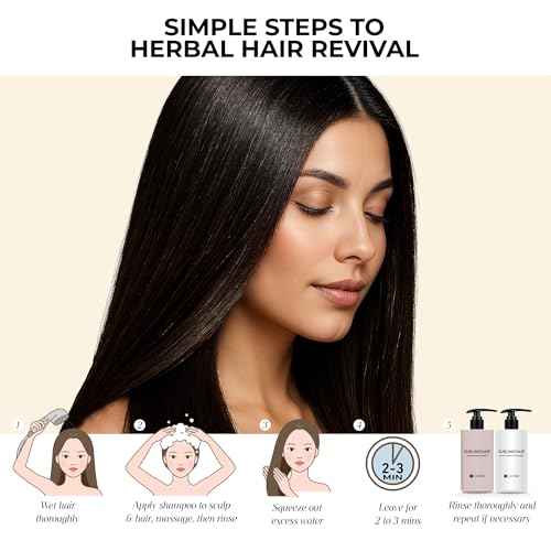 Sublimizhair Herbal Premium Shampoo & Conditioner for Silky Smooth Hair | Detangles, Strengthens Damaged Strands | Deep Hydration & Frizz Control, Nourishing | Sulphate-Free, 500ml/16.9 fl oz