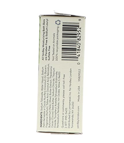 Yardley London Pure Cocoa Butter & Vitamin E Bar Soap, 4.25 Ounces /120 G (Pack of 10)