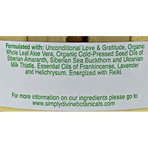Simply Divine From Russia With Love, Natural and Organic Replenishing Moisturizer with Aloe Vera for All Skin Types, 2oz