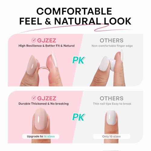 Hot Pink Almond Cat Eye Press on Nails - GJZEZ Soft Gel Short Fuchsia Glass Cateye Fall Stick on Nails Press Ons, Neon Pink Mauve Fake Nail | 16 Sizes - 32 pcs Reusable Prom False Nail, Magenta Rose