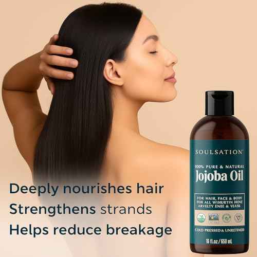 Organic Jojoba Oil for Skin, Hair & Face (8oz) | 100% Pure, Natural Cold Pressed