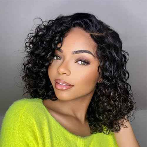 SODLIS 5x5 HD Lace Closure Wigs Human Hair Wear And Go Glueless Wigs Human Hair Pre Plucked With Baby Hair Ready to Go Deep Wave Lace Front Wigs Human Hair for Women£¨12 Inch£©
