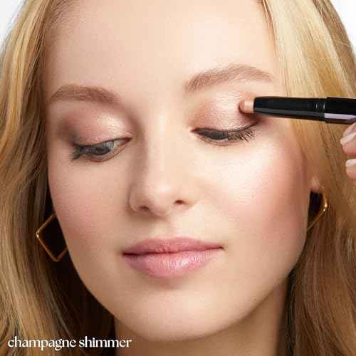 Julep Eyeshadow 101 Cr?me-to-Powder Waterproof Eyeshadow Stick Duo ? Long-Lasting, Crease-Proof, Easy Apply with Built-in Smudger - Desert & Champagne