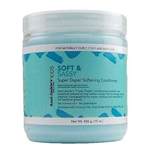 Aunt Jackie¡¯s Kids Hair Care Bundle ? 5 Full-Size Products for Easier Combing, Styling & Nourishing Hair ? Made with Natural Herbal & Botanical Ingredients (12 oz, 15 oz, 8 oz)
