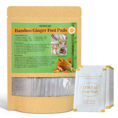 122 Pads Foot Pads Natural Turmeric & Ginger, Wormwood, Bamboo Vinegar, Included 62Pads Goodnight Patches and 62 Adhesive Sheets