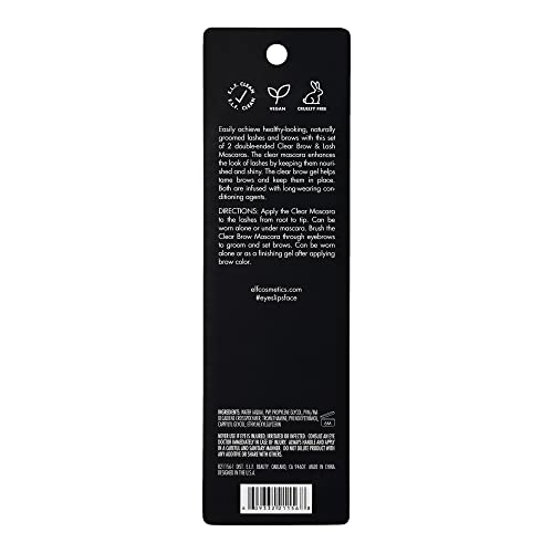 Clear Lash & Brow Mascara Gel - Dual-Sided Brush