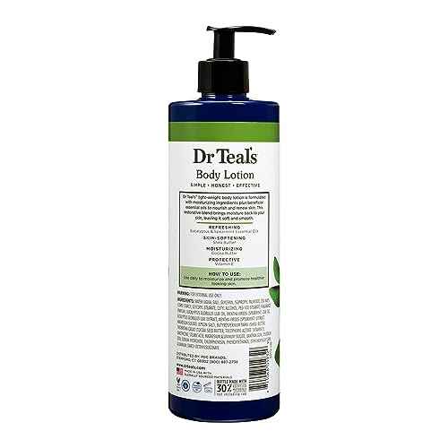 Dr Teal's DCP Products Body Lotion Moisture Rejuvenating Eucalyptus & Spearmint, 16 fl oz Pack of 4 (Yes)