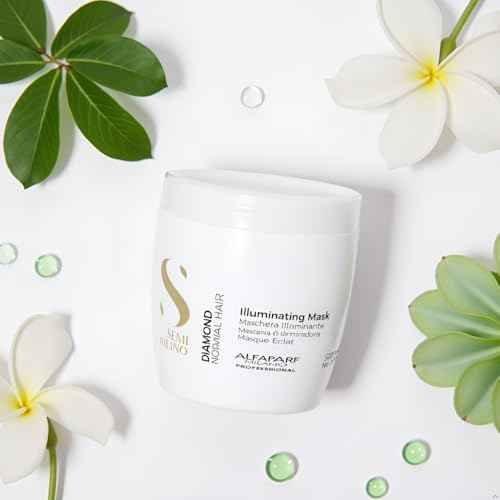 Alfaparf Milano Semi Di Lino Diamond Illuminating Hair Mask - Color Safe Deep Conditioner for Color Treated Hair - Adds Shine and Body - Sulfate, Paraben and Paraffin Free - Professional Salon Quality