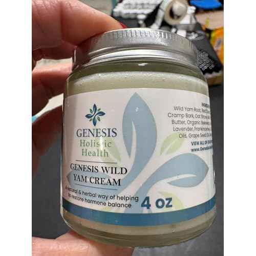 Genesis Wild Yam Root Cream, Organic Balancing Cream for Women, Deep Nourishment and Hydration, Made with Wild Yam Root, Chaste Tree Berry, and Red Clover, 4oz