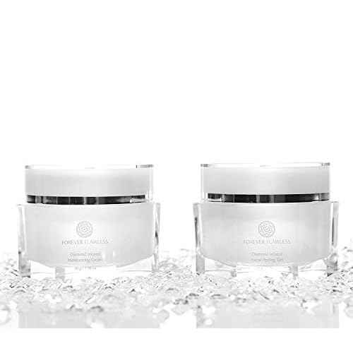 Forever Flawless Facial Peeling Gel and Moisturizing Cream. Two-Step Face Treatment. SPA Exfoliation at Home and Optimal Hydration for a Flawless Look
