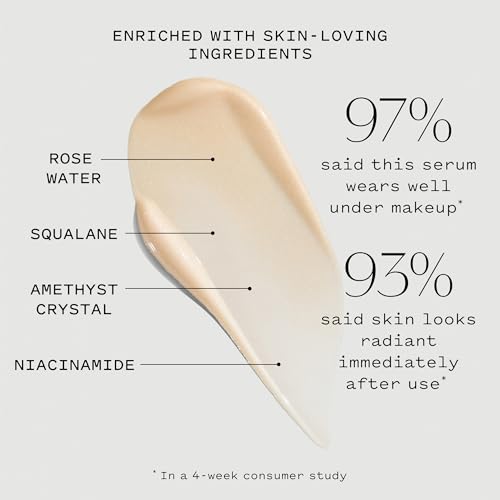 Let Me Glow Illuminating Serum & Makeup Primer, Boosts Radiance & Plumps for Highlighted, Dewy & Glowing Skin with Niacinamide, Vegan, Cruelty-Free