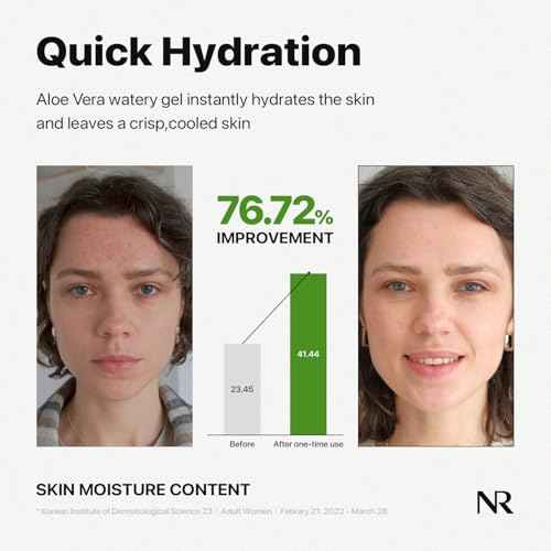 Nature Republic MILD & MOISTURE ALOE VERA WATERY GEL (TUBE) Quick Hydration & fast absorbing non-sticky texture, aftersun cooling pack, Moisturizing Face Skin & Hair,korean skin care All Skin Types