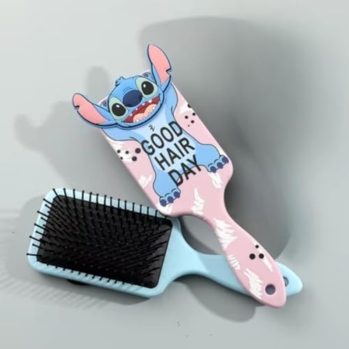 Cute Hair Brush, Cartoon Hair Brushes & 3 Scrunchies, Ultra Soft Detangling Hair Brush, Detangling Wet and Dry Brush for All Hair Types For Girls and Boys
