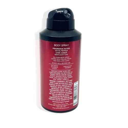 Bath & Body Works Bourbon Body Spray 3.7oz - pack of 3 - Men¡¯s Collection Body Spray for Men