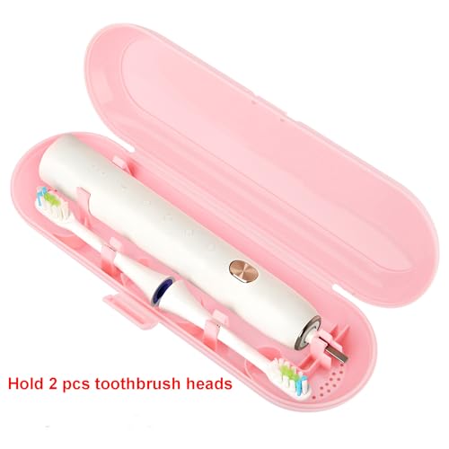 Cosmos Pack of 2 Plastic Travel Case Toothbrush Carrying Case Holder Container Compatible with Oral B Pro and also for Sonicare & Other Toothbrush