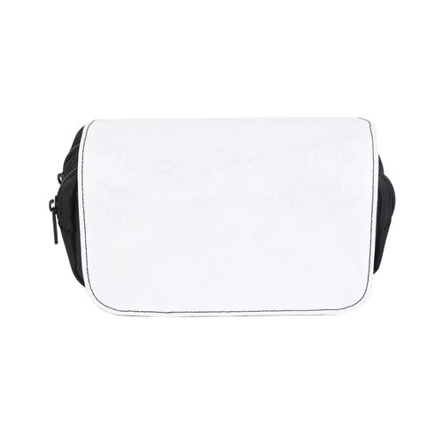 Chashaobo 4 PCS Sublimation Printable Blank Pencil Case Pen Bag Customizable Cosmetic Bag with Zipper DIY Custom Blank Makeup Bags Bulk Travel Toiletry Bag for Storage (Black)